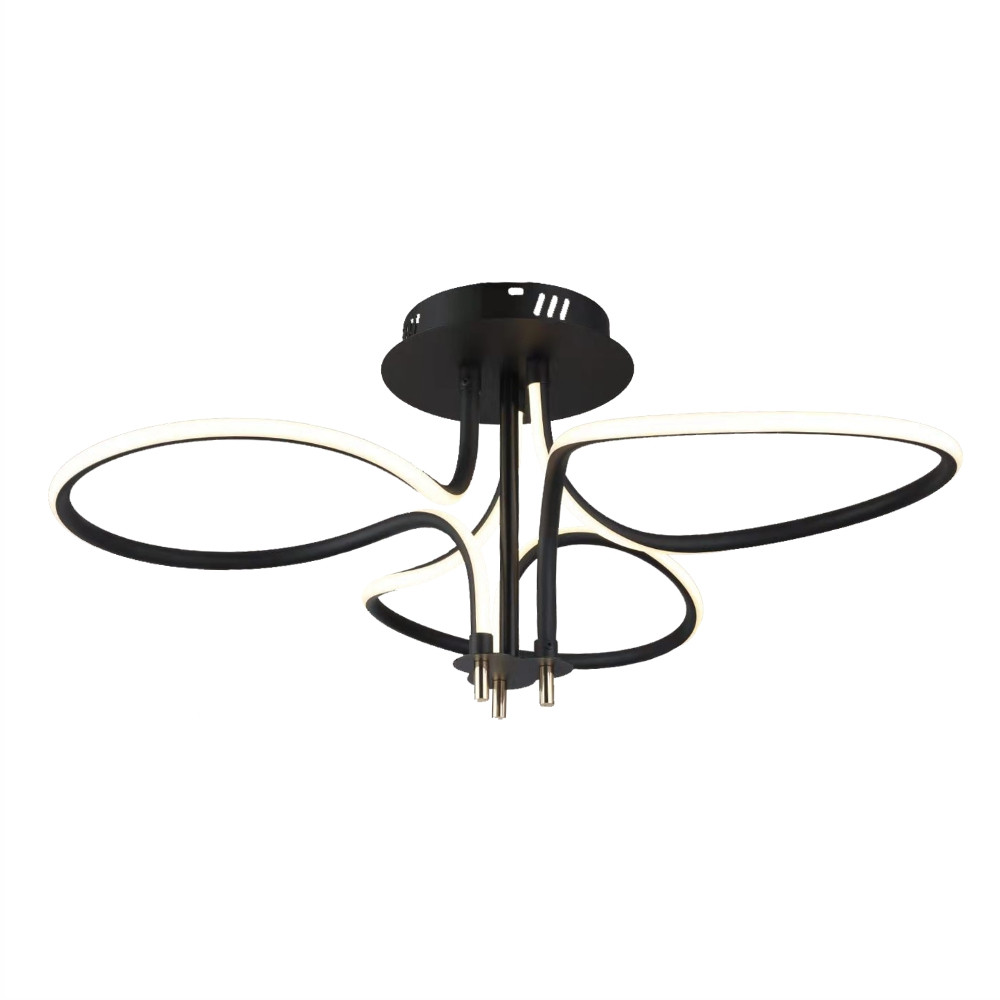 Люстра LED 1W CHROME+ BLACK 3000K 600x600x300 (TEKAVIZE), фото 1