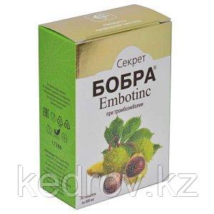 «Секрет бобра Embotinc» концентрат пищевой при тормбоэмболии таблетки №30 по 800мг