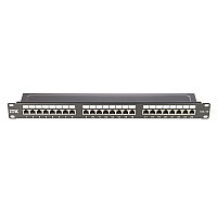 ITK 1U патч-панель кат.5Е STP, 24 порта (Dual), с кабельным органайзером IEK E-PRO