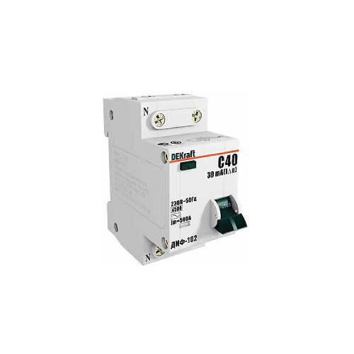 АВДТ 1Р+N 32А 30мА (6) DEKraft *