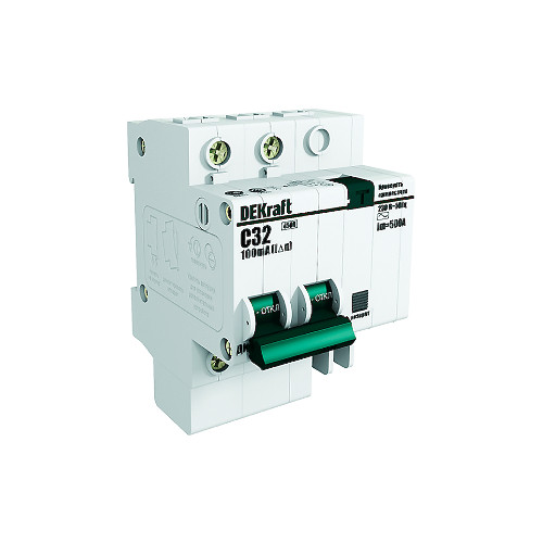 АВДТ (АД12) 1P+N 16А 30мА DEKraft