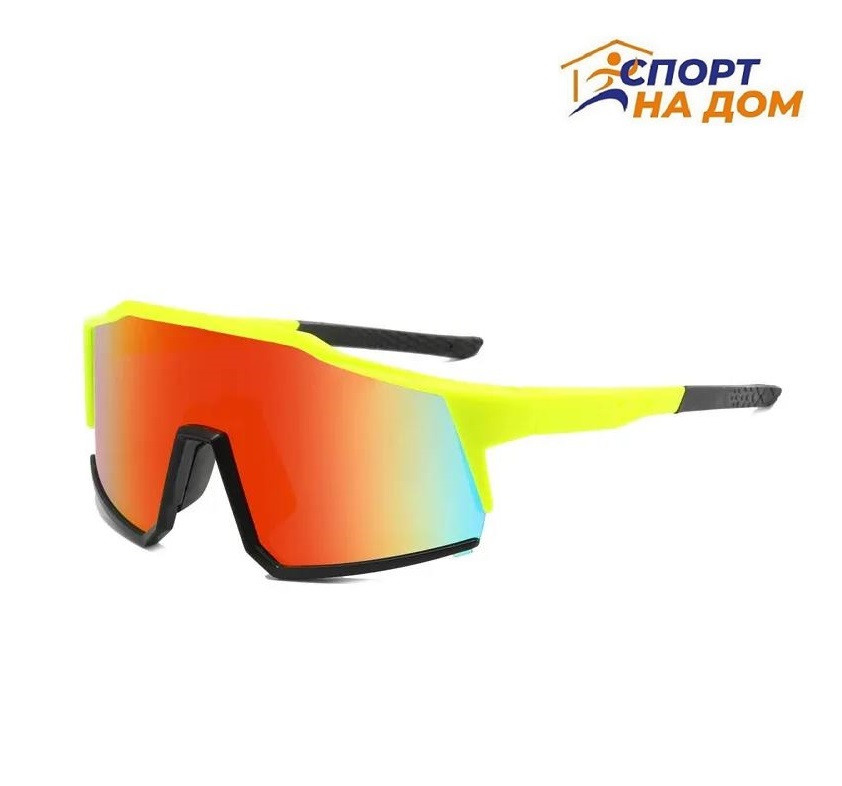 Спортивные очки для бега и велосипеда Forever Желтые + Чехол