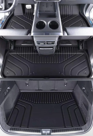 Однослойные полики, коврики в салон и багажник со спинками заднего ряда Lixiang L7, TPE, фото 1