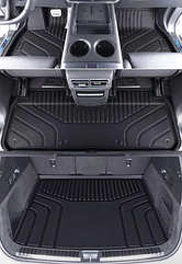 Однослойные полики, коврики в салон и багажник со спинками заднего ряда Lixiang L7, TPE