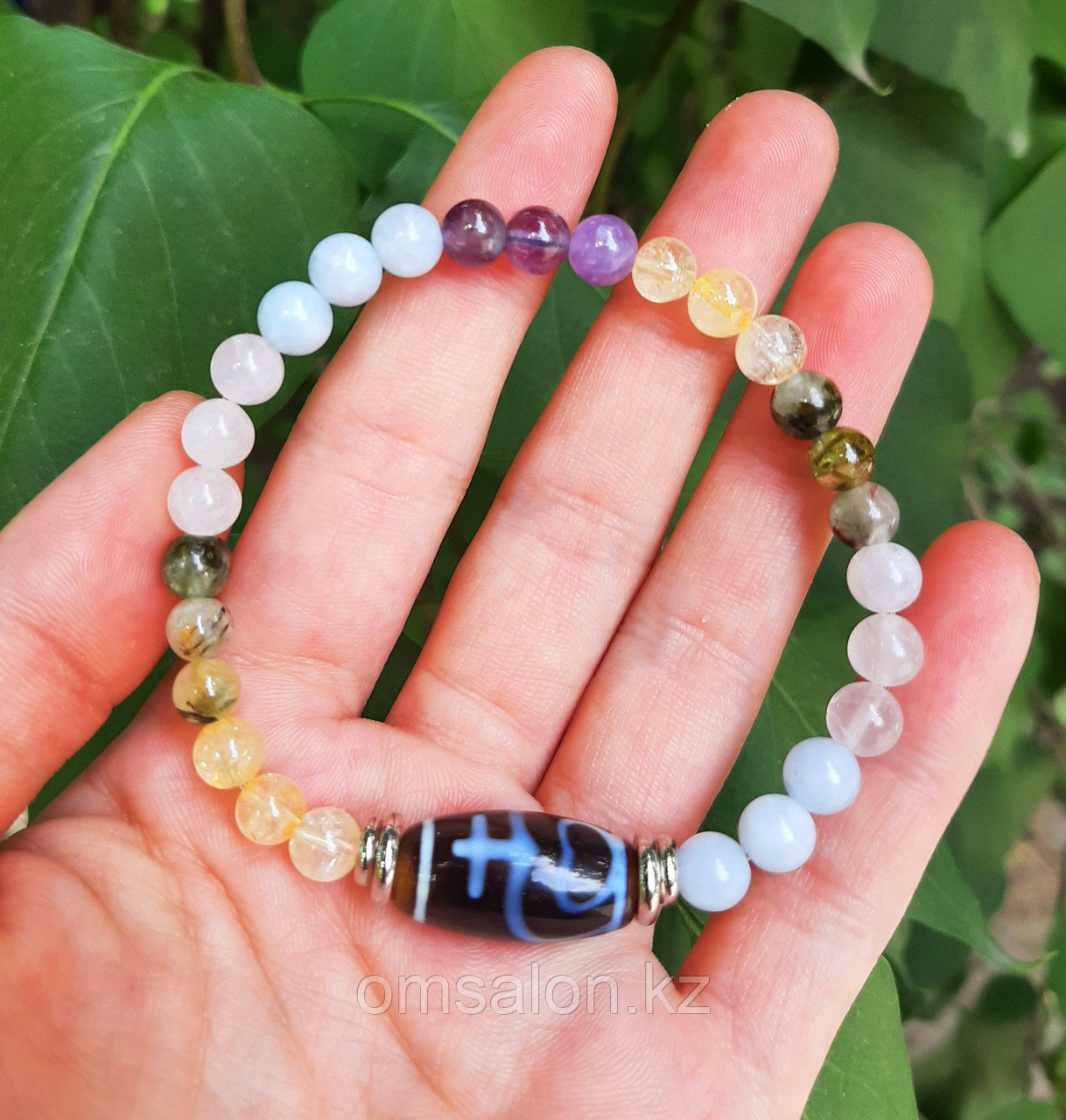 Браслет из микса камней на изобилие и процветание, фото 1