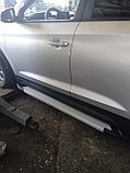 Пороги подножки Kia Sportage 4 2018-2021 Silver, фото 7