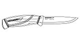 Нож туристический MORAKNIV COMPANION HEAVY DUTY stainless (нерж) для тяжелой работы (усиленное исполнение), фото 3