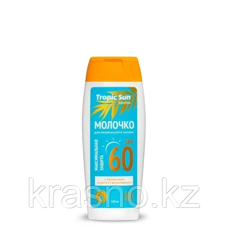 Молочко для загара Максимальная Защита SPF60 Tropic Sun KRASSA 100мл