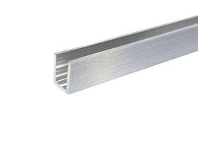 Профиль DG-1 опорный под стекло 8мм. 19х13х3000мм. | FGD-206.2 SSS | Матовый