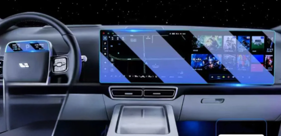 Защитное стекло для приборной панели и монитора, Lixiang L7, матовая пленка из 2 элементов, фото 1