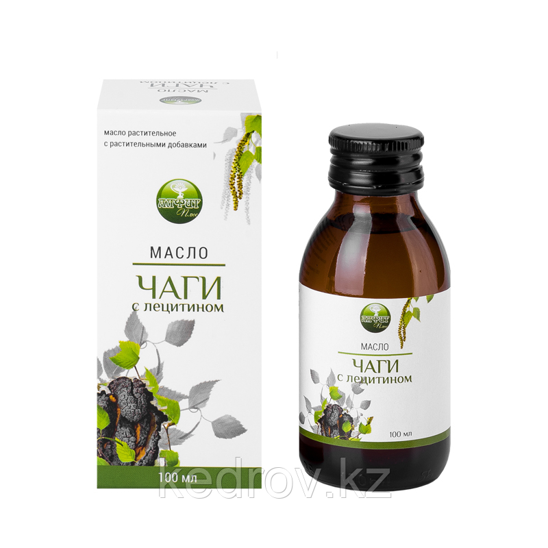 Масло чаги с лецитином "Алфит Плюс" 100мл., фото 1