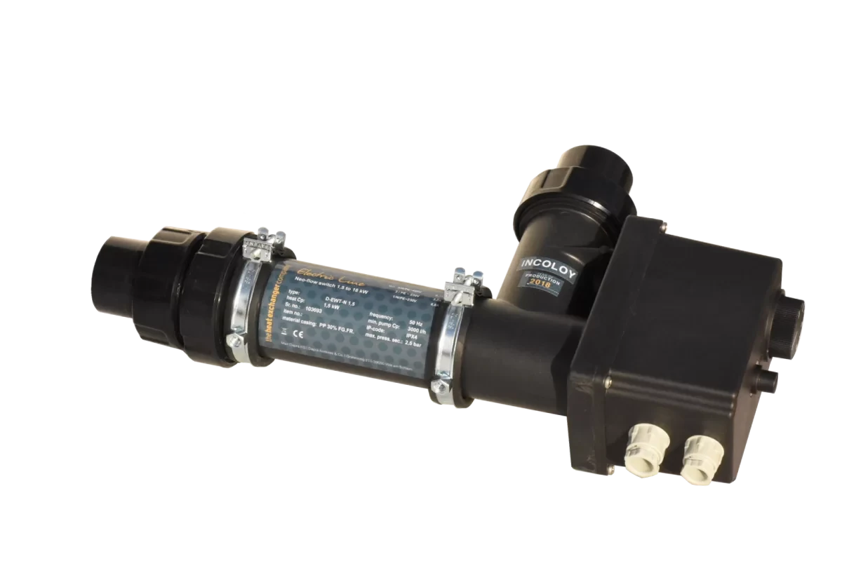 Электрический теплообменник с переключателем потока  НЭО модель D-EWT-N 18кВт пластик/инколой