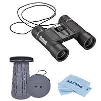 Бинокль Американский Bushnell 8x21 Powerview Roof Prism, Черный, с Телескопическим Стулом/Сиденьем