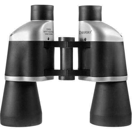 Бинокль Американский Barska 10x50 Focus Free Weather Resistant Porro Prism, черный, в блистере