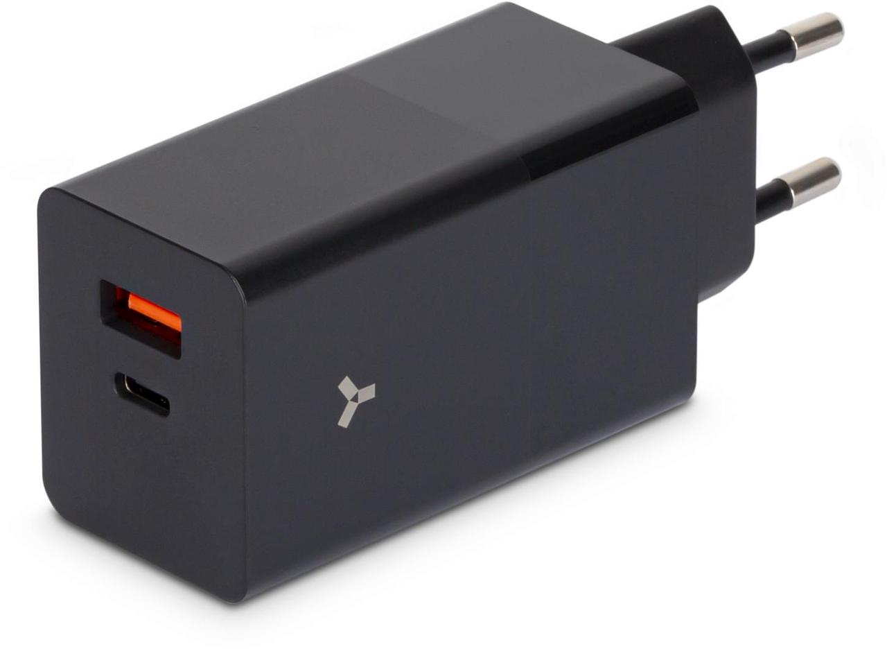 Accesstyle Crocus GaN 65WCA Black Зарядное устройство 65 Вт, Вход Type-C + USB-А