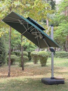 Серия зонтов Hoken 1130 Apollo classic Roman umbrella 2,5x2,5; мрамор
