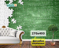 DAKSPIC фотообои доской и белыми пазлами 2.7х4 м