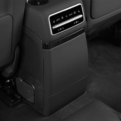 Защита на холодильник Lixiang L9, с застежкой, черного цвета, из 2х элементов