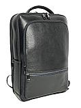 Кожаный классический рюкзак "BOPAI" в деловом стиле с отделением для ноутбука на 15,6”, фото 8