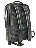 Кожаный классический рюкзак "BOPAI" в деловом стиле с отделением для ноутбука на 15,6”, фото 10