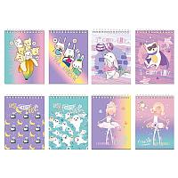 Блокнот А7 40л. на гребне BG "Smile"