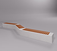 Скамейка уличная из мраморного камня