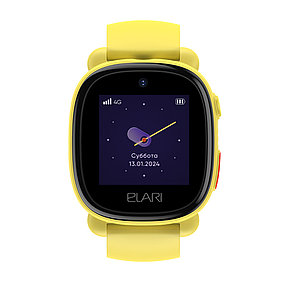 Смарт часы Elari 4G Lite Yellow 2-022565 KP-4G-L-YEL, фото 3