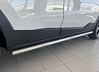 Защита штатного порога труба Папа Тюнинг d53 для JAC JS4 2022-