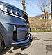 Защита переднего бампера двойная с перемычками покрытием "раптор" Папа Тюнинг d60/42 для Kia Sorento MQ4 2020- - фото 2 - id-p117693126