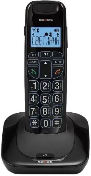 Texet TX-D7505А Телефон DECT беспроводной черный