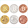 Сувенирная монета "Bitcoin" - Биткоин (бронза), фото 4