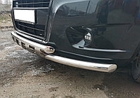 Защита переднего бампера с перемычками Папа Тюнинг d60/60 для ГАЗель Next 2014-