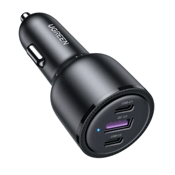 UGREEN 20467 Зарядное устройство автомобильное CD239 2*USB-C PD+USB-A 69W Fast Car Charger