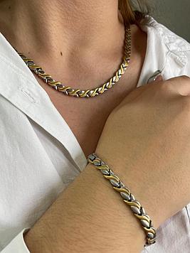 Набор ожерелье и браслет "Фелиция"