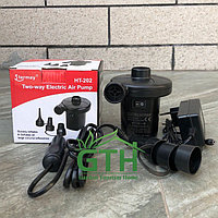 Электрический насос 2в1 от прикуривателя и сети, Stinger HT-202
