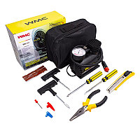 WMC tools Компрессор автомобильный WMC-011 с набором инструментов (18л/мин, 8А) 12V 30200 WMC-011