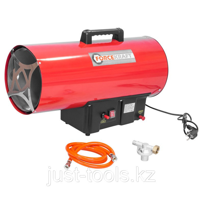 Forcekraft Пушка тепловая газовая(50кВт,220V,1.5 bar,расход-3.63 кг/час,пр.-ть-872м3/час,площадь