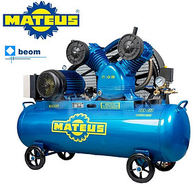 Компрессор Mateus MS03307 (YV-0.48) (4.0 / 5.5 кВт/л.с | 480 л/мин | Бак 120 л | 8 бар | 380в | Вес: 142 кг)