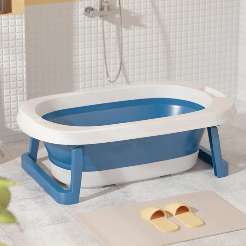 6183B Baby Folding Складная ванна + игрушки 76*47см
