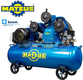 Компрессор Mateus MS03309 (YW-0.9) (7.5 / 10.0 кВт/л.с | 900 л/мин | Бак 172 л | 8 бар | 380в | Вес: 230 кг)