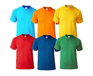 Футболка однотонная хлопка, разноцветные
