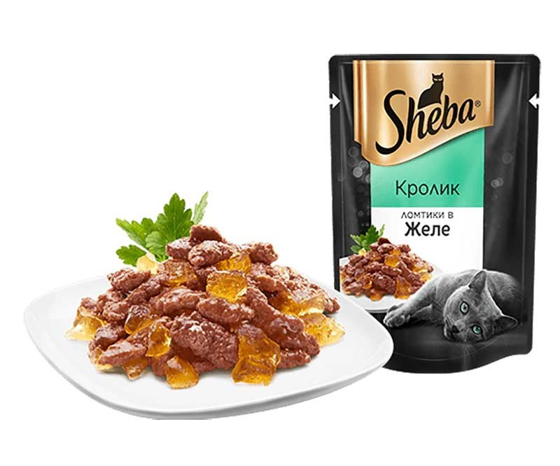 Шеба Влажный корм для кошек Кролик в желе