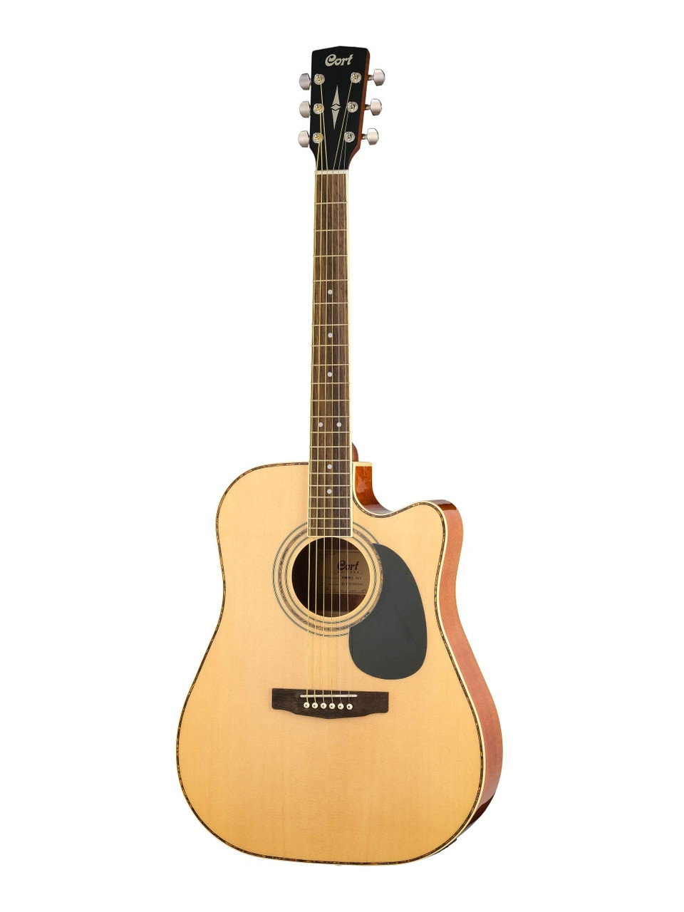 Электро-акустическая гитара, с вырезом, цвет натуральный, Standard Series Cort AD880CE-NAT