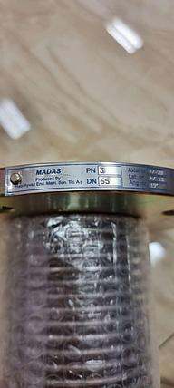 Дірілге қарсы компенсатор DN 65 тот баспайтын сильфон (AISI 321), фото 2