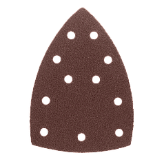 Треугольник абразивный на ворc. подложке под "липучку", перф., P 320, 150х150х100 мм, 5 шт.// Denzel