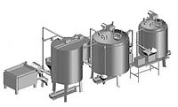 Оборудование для производства варенного сгущенного молока из сухого 12 000 кг/сутки
