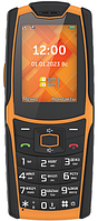 Texet TM-521R Телефон мобильный, 2*SIM, 2500 мАч, IP69K, черно-оранжевый