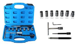 ROCKFORCE Набор фрез для чистки и восстановления посадочных мест дизельных форсунок 10пр(15х19, 17х17, 17х19,