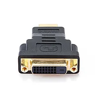 Переходник HDMI DVI Cablexpert A-HDMI-DVI-3, 19M/25F, золотые разъемы, пакет, черный