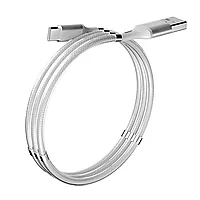 Кабель Olmio Magnet Type-C белый